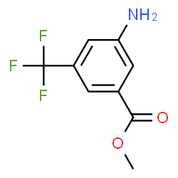 ChemSpider 2D Image | Methyl 3-amino-5-(trifluoromethyl)benzoate | C9H8F3NO2