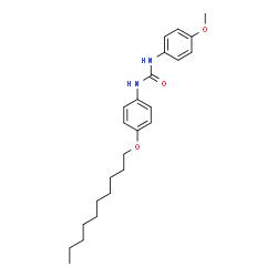 ChemSpider 2D Image | 1-[4-(Decyloxy)phenyl]-3-(4-methoxyphenyl)urea | C24H34N2O3