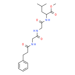 ChemSpider 2D Image | Methyl N-(3-phenylpropanoyl)glycylglycylleucinate | C20H29N3O5