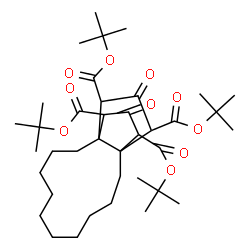 ChemSpider 2D Image | Tetrakis(2-methyl-2-propanyl) 14,17-dioxotricyclo[10.3.3.0~1,12~]octadecane-13,15,16,18-tetracarboxylate | C38H60O10