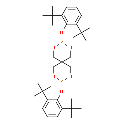 ChemSpider 2D Image | 3,9-Bis[2,6-bis(2-methyl-2-propanyl)phenoxy]-2,4,8,10-tetraoxa-3,9-diphosphaspiro[5.5]undecane | C33H50O6P2