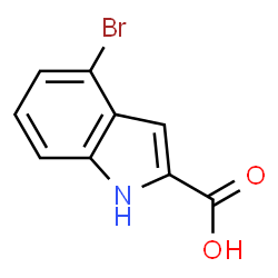 ChemSpider 2D Image | 4-Bromo-1H-indole-2-carboxylic acid | C9H6BrNO2