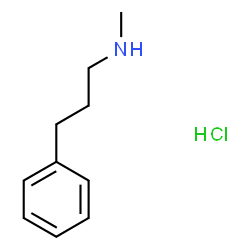 ChemSpider 2D Image | methyl(3-phenylpropyl)amine hydrochloride | C10H16ClN