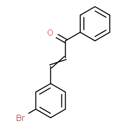 ChemSpider 2D Image | 3-(3-Bromophenyl)-1-phenyl-2-propen-1-one | C15H11BrO
