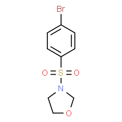 ChemSpider 2D Image | 3-[(4-Bromophenyl)sulfonyl]-1,3-oxazolidine | C9H10BrNO3S