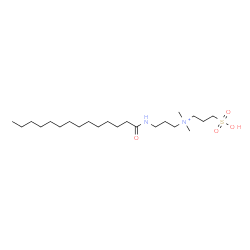 ChemSpider 2D Image | N,N-Dimethyl-3-sulfo-N-[3-(tetradecanoylamino)propyl]-1-propanaminium | C22H47N2O4S