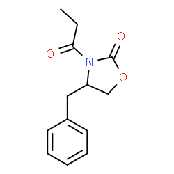 ChemSpider 2D Image | 4-Benzyl-3-propionyl-1,3-oxazolidin-2-one | C13H15NO3