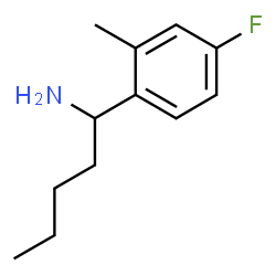 ChemSpider 2D Image | 1-(4-Fluoro-2-methylphenyl)-1-pentanamine | C12H18FN