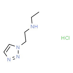 ChemSpider 2D Image | N-Ethyl-2-(1H-1,2,3-triazol-1-yl)ethanamine hydrochloride (1:1) | C6H13ClN4