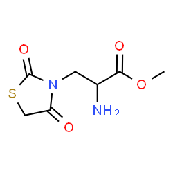 ChemSpider 2D Image | Methyl 3-(2,4-dioxo-1,3-thiazolidin-3-yl)alaninate | C7H10N2O4S