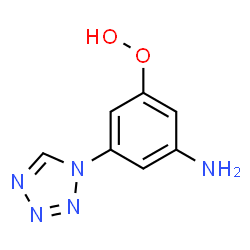 ChemSpider 2D Image | 3-amino-5-(1,2,3,4-tetrazol-1-yl)benzeneperoxol | C7H7N5O2