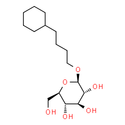 ChemSpider 2D Image | 4-Cyclohexylbutyl beta-D-glucopyranoside | C16H30O6