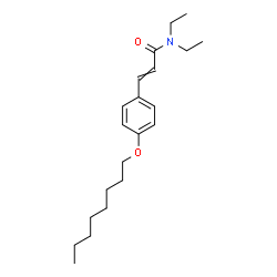 ChemSpider 2D Image | N,N-Diethyl-3-[4-(octyloxy)phenyl]acrylamide | C21H33NO2