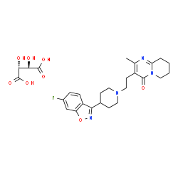 ChemSpider 2D Image | RISPERIDONE TARTRATE | C27H33FN4O8