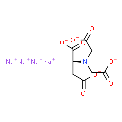 ChemSpider 2D Image | Tetrasodium (2S)-2-[bis(carboxylatomethyl)amino]succinate | C8H7NNa4O8