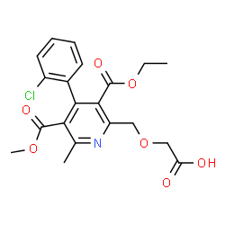 ChemSpider 2D Image | Amlodipine Metabolite | C20H20ClNO7