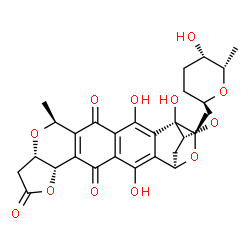 ChemSpider 2D Image | Granaticin B | C28H30O12