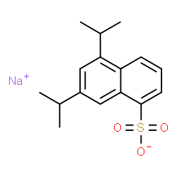 ChemSpider 2D Image | Sodium 5,7-diisopropyl-1-naphthalenesulfonate | C16H19NaO3S
