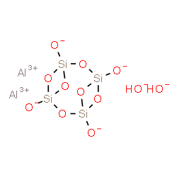 ChemSpider 2D Image | Aluminium hydroxide tricyclo[5.1.1.1~3,5~]tetrasiloxane-1,3,5,7-tetrolate (2:2:1) | H2Al2O12Si4