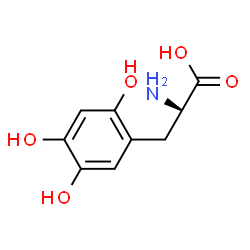 ChemSpider 2D Image | D-6-hydroxydopa | C9H11NO5
