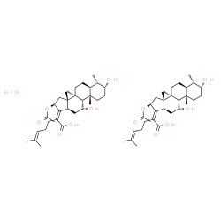 ChemSpider 2D Image | (3alpha,4alpha,5alpha,8alpha,9beta,11alpha,13alpha,14beta,16beta,17E)-16-Acetoxy-3,11-dihydroxy-4,8,14-trimethyl-18-norcholesta-17,24-dien-21-oic acid hydrate (2:1) | C62H98O13