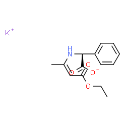 ChemSpider 2D Image | potassium L-(1-ethoxycarbonylpropen-2-yl)-?-aminophenylacetate | C14H16KNO4