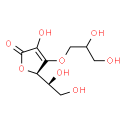 ChemSpider 2D Image | 3-GLYCERYL ASCORBATE | C9H14O8