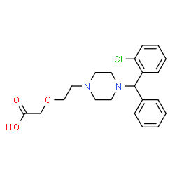 ChemSpider 2D Image | 2-CHLOROCETIRIZINE | C21H25ClN2O3