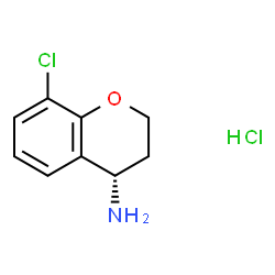 ChemSpider 2D Image | (S)-8-Chlorochroman-4-amine hydrochloride | C9H11Cl2NO