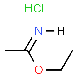 ChemSpider 2D Image | Ethyl (1Z)-ethanimidate hydrochloride (1:1) | C4H10ClNO
