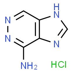 ChemSpider 2D Image | 1H-Imidazo[4,5-d]pyridazin-4-amine hydrochloride (1:1) | C5H6ClN5