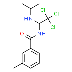 ChemSpider 2D Image | 3-Methyl-N-[2,2,2-trichloro-1-(isopropylamino)ethyl]benzamide | C13H17Cl3N2O