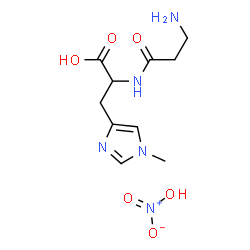 ChemSpider 2D Image | beta-Alanyl-1-methylhistidine nitrate (1:1) | C10H17N5O6