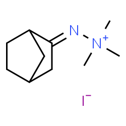ChemSpider 2D Image | (2E)-2-(Bicyclo[2.2.1]hept-2-ylidene)-1,1,1-trimethylhydrazinium iodide | C10H19IN2