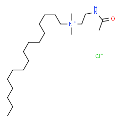 ChemSpider 2D Image | N-(2-Acetamidoethyl)-N,N-dimethyl-1-hexadecanaminium chloride | C22H47ClN2O
