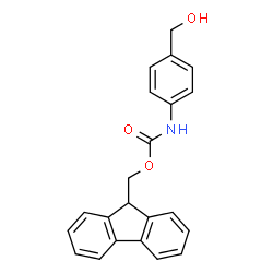 ChemSpider 2D Image | 9H-Fluoren-9-ylmethyl [4-(hydroxymethyl)phenyl]carbamate | C22H19NO3