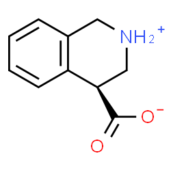 ChemSpider 2D Image | (4S)-1,2,3,4-Tetrahydro-4-isoquinoliniumcarboxylate | C10H11NO2