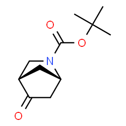 ChemSpider 2D Image | 2-Methyl-2-propanyl (1S,4S)-5-oxo-2-azabicyclo[2.2.1]heptane-2-carboxylate | C11H17NO3