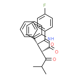 ChemSpider 2D Image | (2R)-2-[(1R)-2-(4-Fluorophenyl)-2-oxo-1-phenylethyl]-4-methyl-3-oxo-N-phenylpentanamide | C26H24FNO3