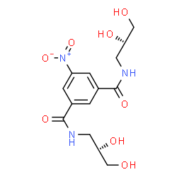 ChemSpider 2D Image | N,N'-Bis[(2R)-2,3-dihydroxypropyl]-5-nitroisophthalamide | C14H19N3O8