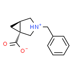 ChemSpider 2D Image | (1R,5R)-3-Benzyl-3-azoniabicyclo[3.1.0]hexane-1-carboxylate | C13H15NO2