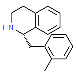 ChemSpider 2D Image | (1S)-1-(2-Methylbenzyl)-1,2,3,4-tetrahydroisoquinoline | C17H19N