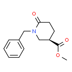 ChemSpider 2D Image | Methyl (3R)-1-benzyl-6-oxo-3-piperidinecarboxylate | C14H17NO3