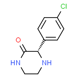 ChemSpider 2D Image | (3S)-3-(4-Chlorophenyl)-2-piperazinone | C10H11ClN2O