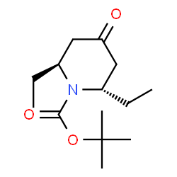 ChemSpider 2D Image | 2-Methyl-2-propanyl (2S,6S)-2,6-diethyl-4-oxo-1-piperidinecarboxylate | C14H25NO3