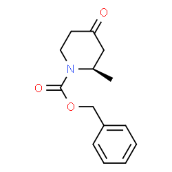 ChemSpider 2D Image | (R)-BENZYL 2-METHYL-4-OXOPIPERIDINE-1-CARBOXYLATE | C14H17NO3