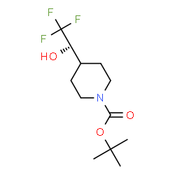 ChemSpider 2D Image | 2-Methyl-2-propanyl 4-[(1S)-2,2,2-trifluoro-1-hydroxyethyl]-1-piperidinecarboxylate | C12H20F3NO3