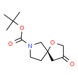 ChemSpider 2D Image | 2-Methyl-2-propanyl (5S)-3-oxo-1-oxa-7-azaspiro[4.4]nonane-7-carboxylate | C12H19NO4