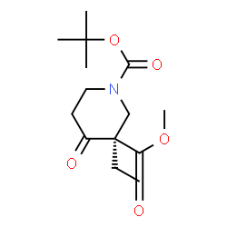 ChemSpider 2D Image | 3-Methyl 1-(2-methyl-2-propanyl) (3R)-3-ethyl-4-oxo-1,3-piperidinedicarboxylate | C14H23NO5