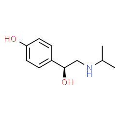 ChemSpider 2D Image | 4-[(1S)-1-Hydroxy-2-(isopropylamino)ethyl]phenol | C11H17NO2